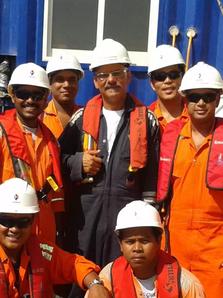 Our crew on site