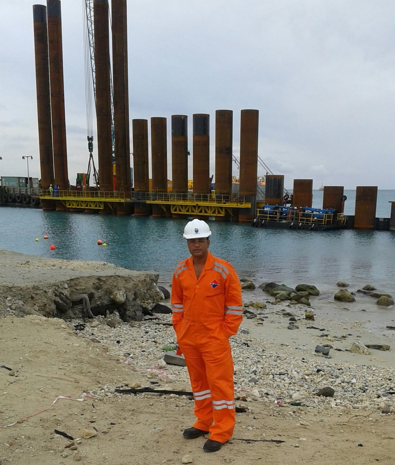 Piling jetty construction
