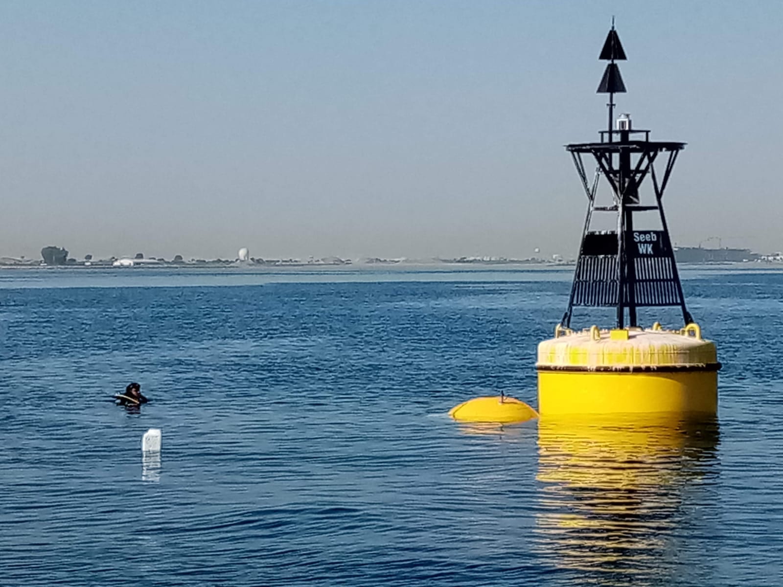 Navigation buoy installation