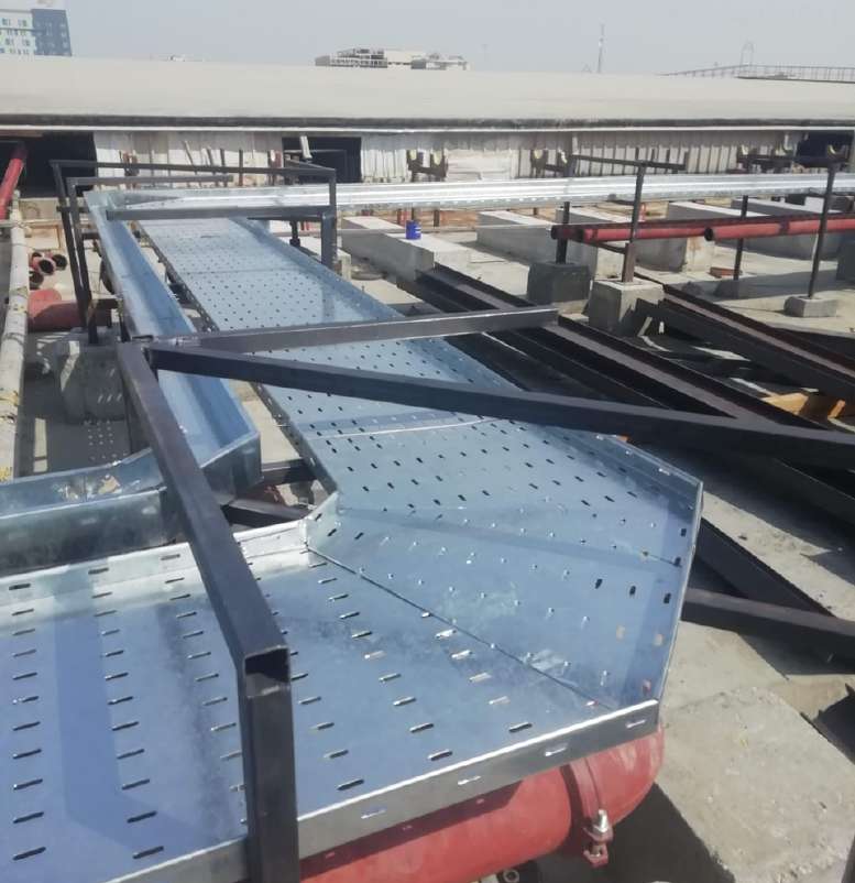 Rooftop cable tray