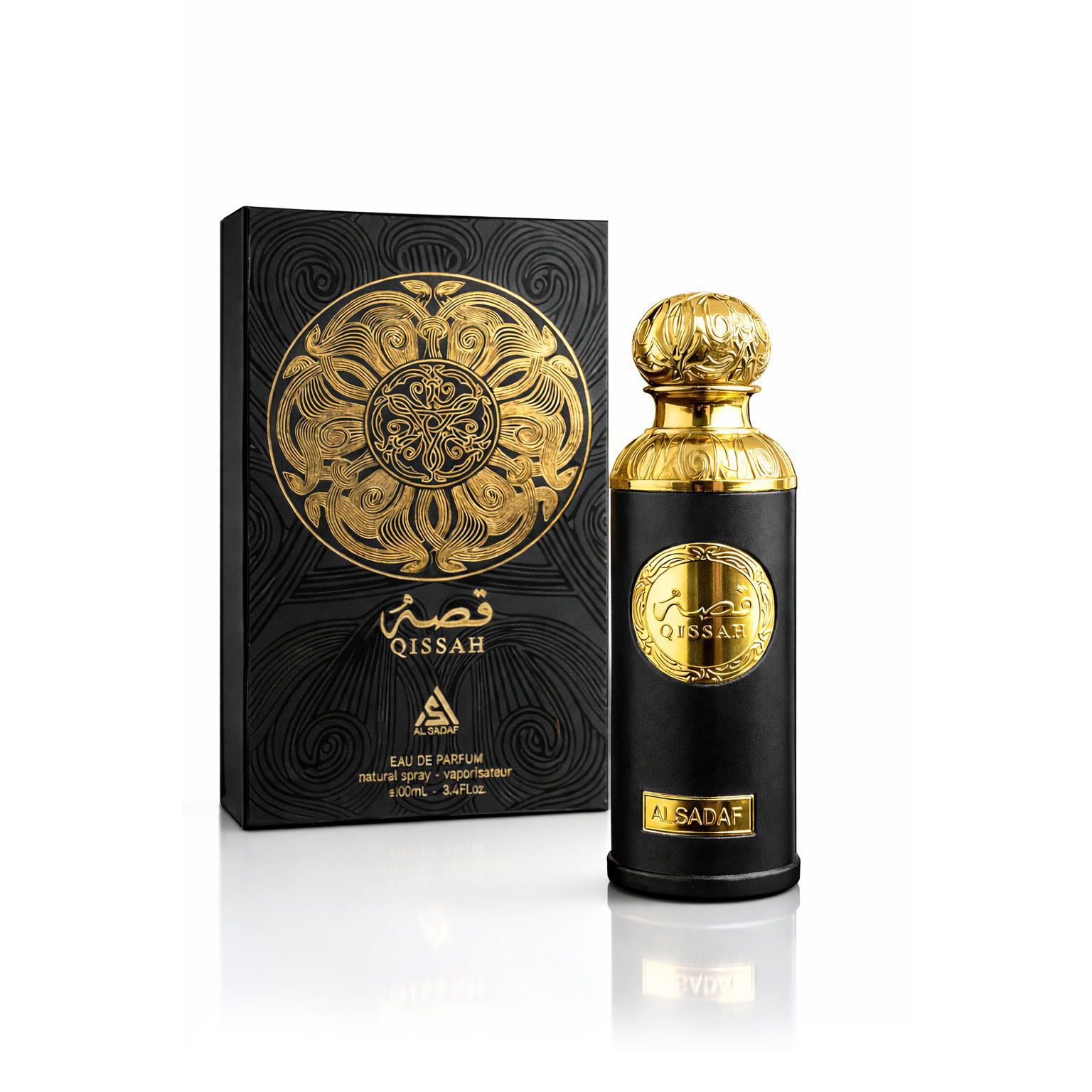 Qissah (Black) Al Sadaf Eau De Parfum for Men – 100ml