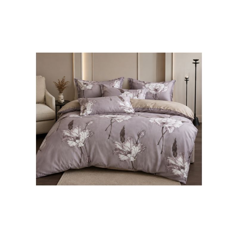 KING Fitted Bedsheet Set –Elegant Floral Design