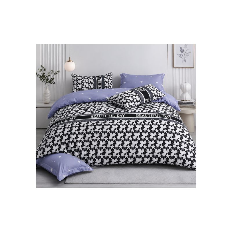 KING Fitted Bedsheet Set –Beautiful Day Star Design