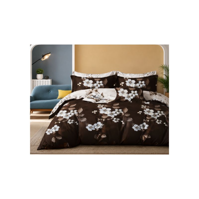 Elegant Brown Floral Design