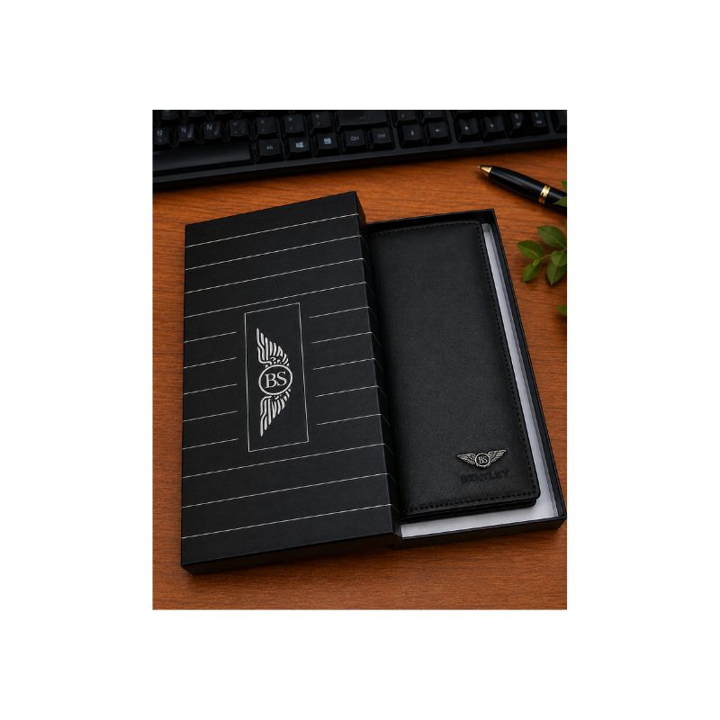BS MEN'S LEATHER FULL ZIP LONG WALLET