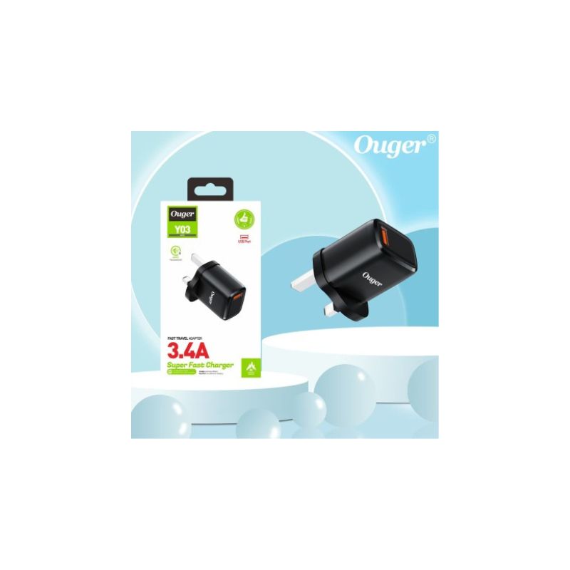 OUGER Y03 SUPER FAST CHARGER ADAPTER 3.4A