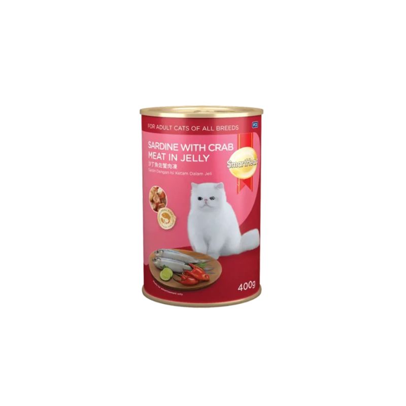 SMARTHEART CAT FOOD SARDINE WITH CRABMEAT 400GM