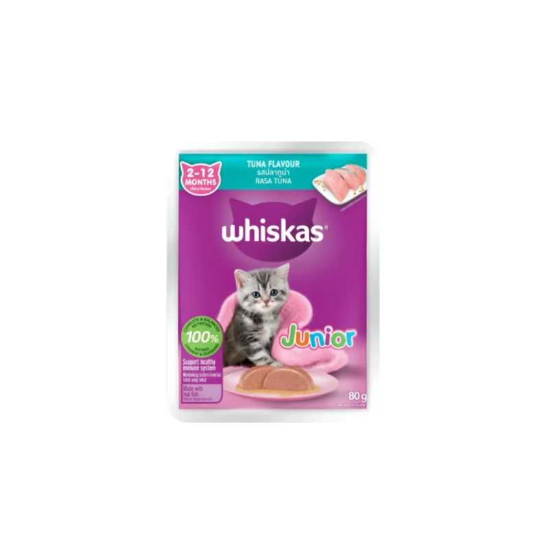 WHISKAS POUCH JR TUNA 80G