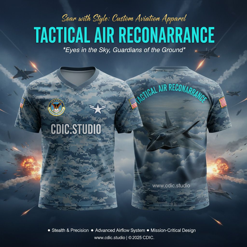 Air Force Jersey Design Service – Custom Military Aviation Sportswear Design | CDIC.Studio