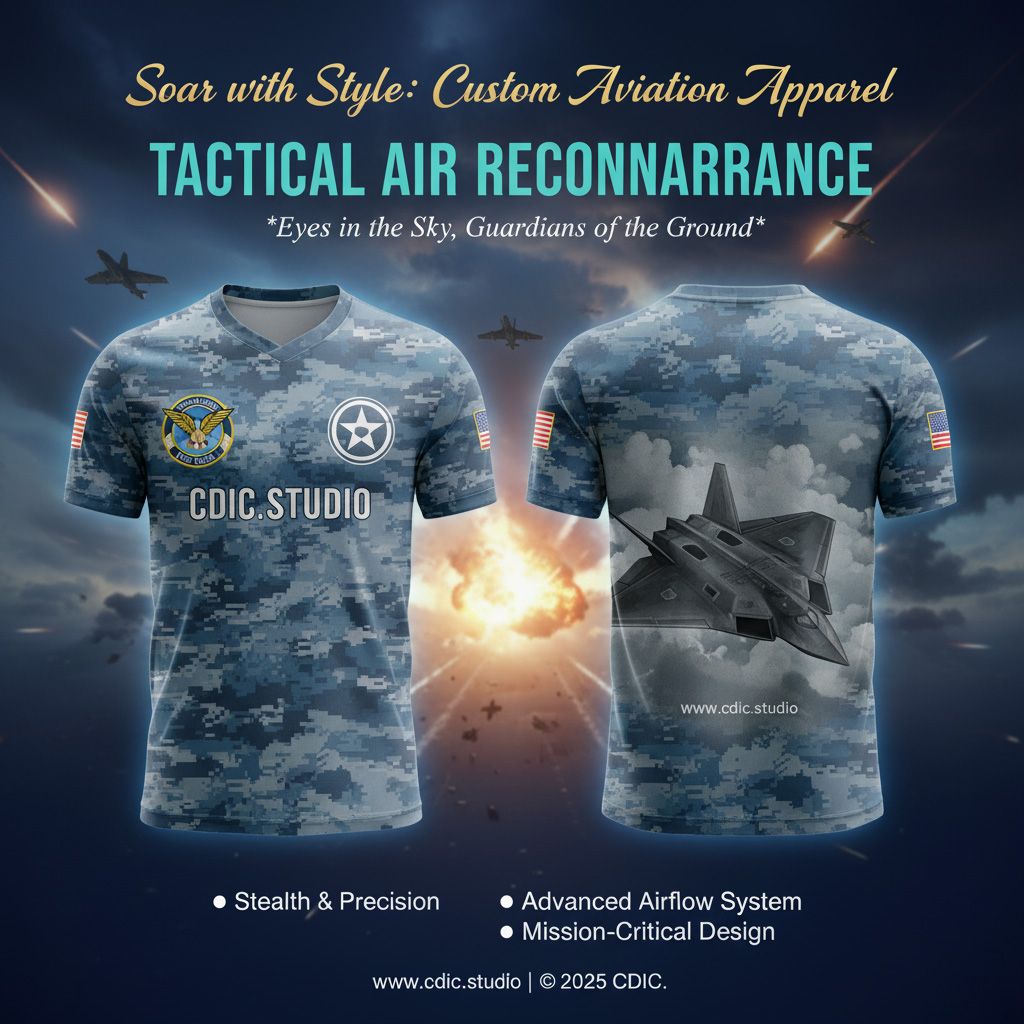 Air Force Jersey Design Service – Custom Military Aviation Sportswear Design | CDIC.Studio