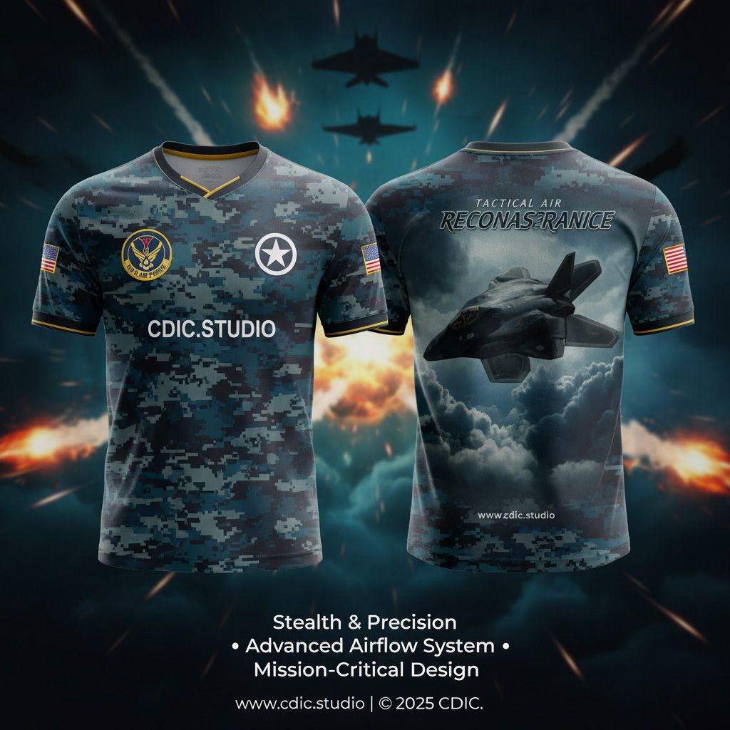 Air Force Jersey Design Service – Custom Military Aviation Sportswear Design | CDIC.Studio