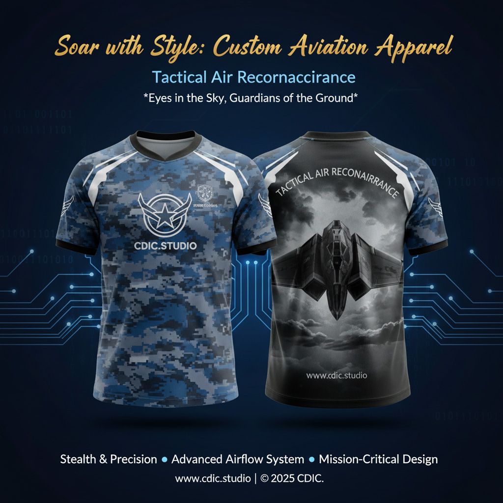 Air Force Jersey Design Service – Custom Military Aviation Sportswear Design | CDIC.Studio