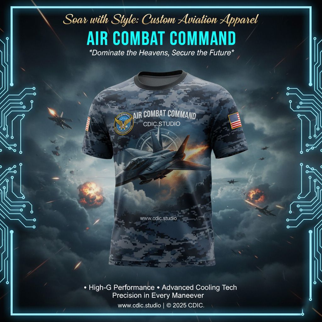 Air Force Jersey Design Service – Custom Military Aviation Sportswear Design | CDIC.Studio