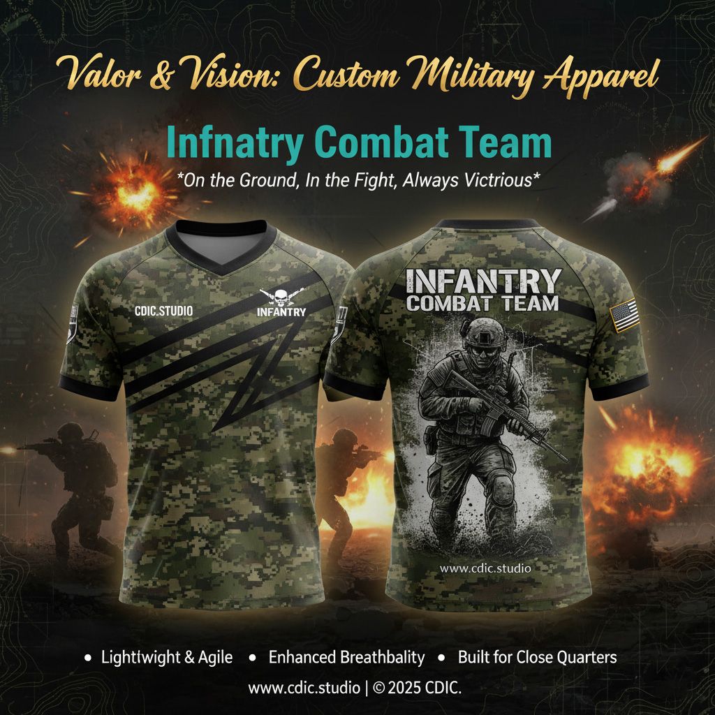 Army Jersey Design Service – Custom Military Tactical Sportswear Design 01-08 | CDIC.Studio