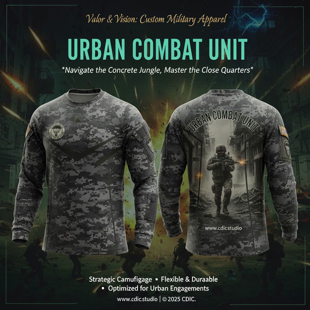Army Jersey Design Service – Custom Military Tactical Sportswear Design 17-24 | CDIC.Studio