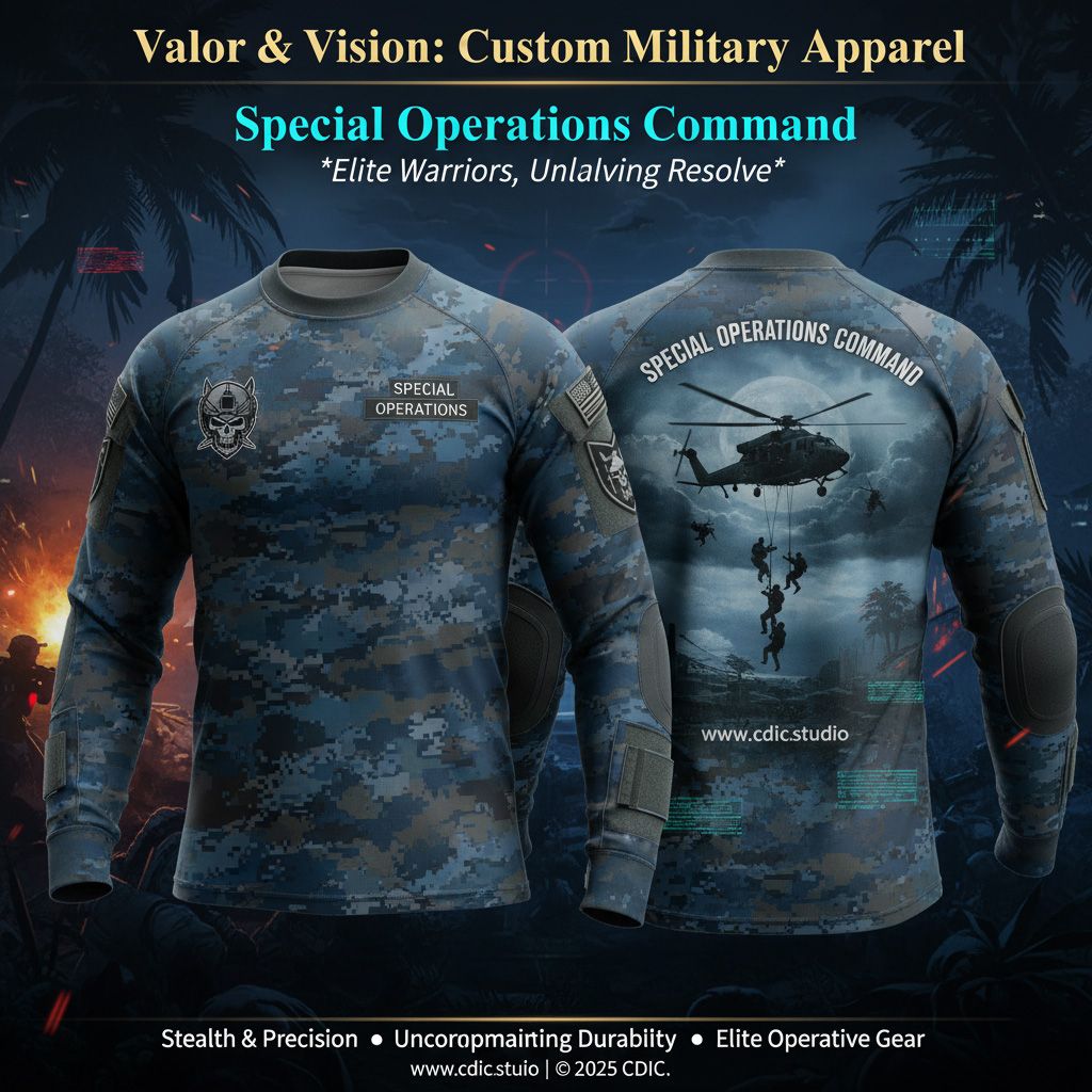 Army Jersey Design Service – Custom Military Tactical Sportswear Design 33-40 | CDIC.Studio