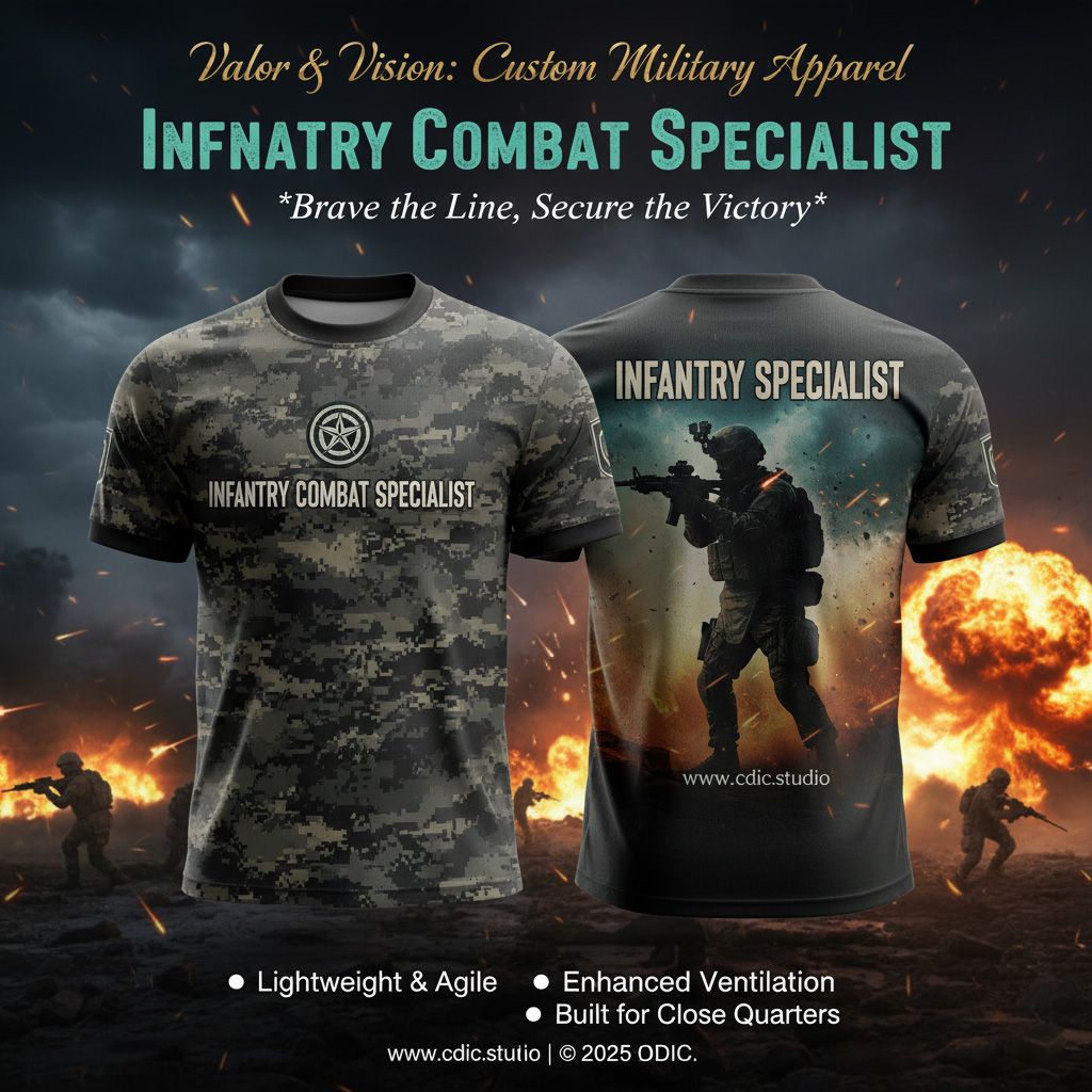 Army Jersey Design Service – Custom Military Tactical Sportswear Design 49-56 | CDIC.Studio