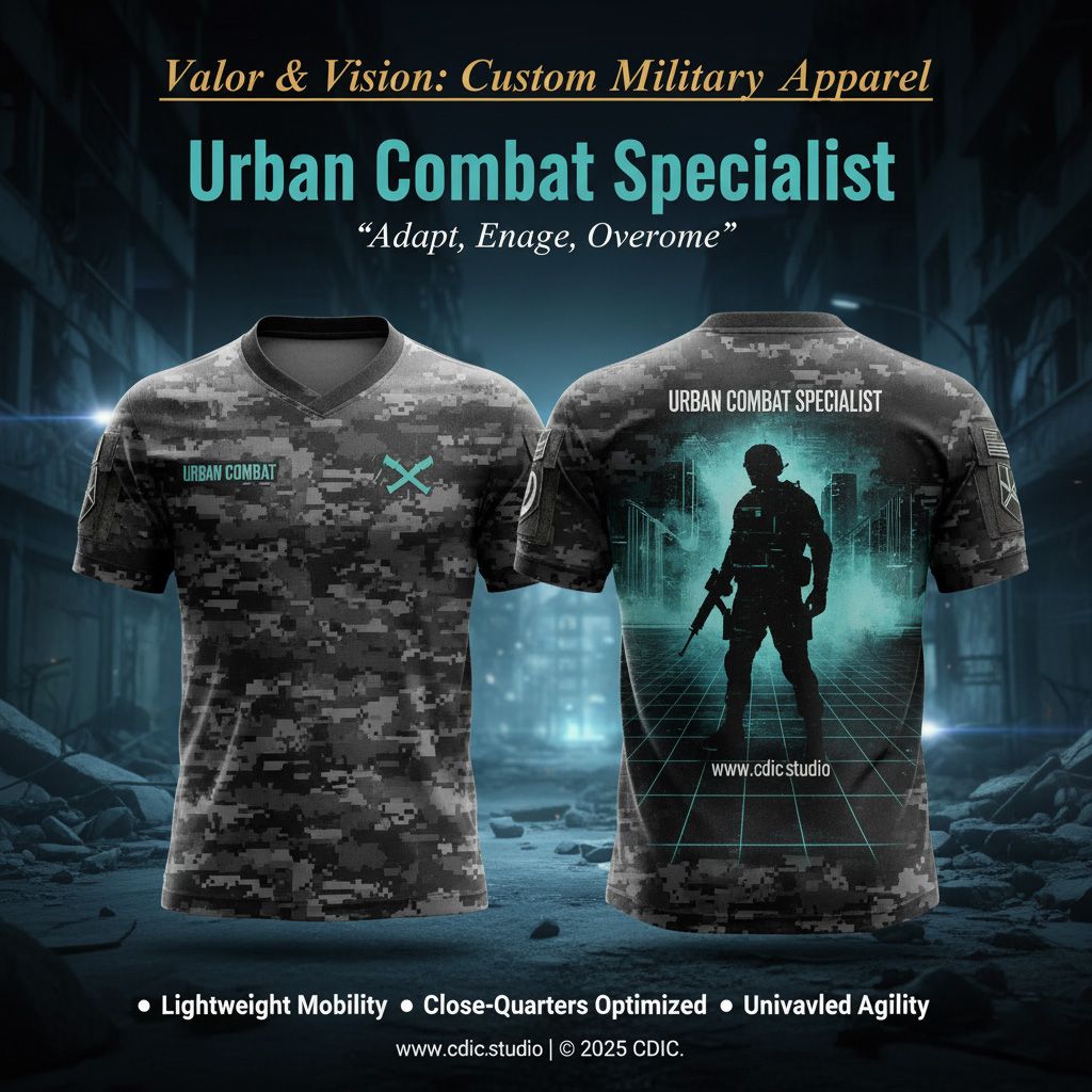 Army Jersey Design Service – Custom Military Tactical Sportswear Design 73-80 | CDIC.Studio