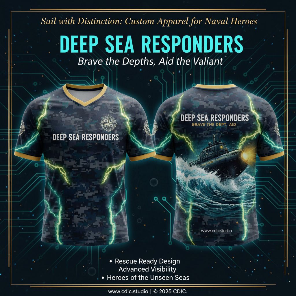 Navy Jersey Design Service – Custom Naval & Marine Tactical Sportswear Design 65-72 | CDIC.Studio