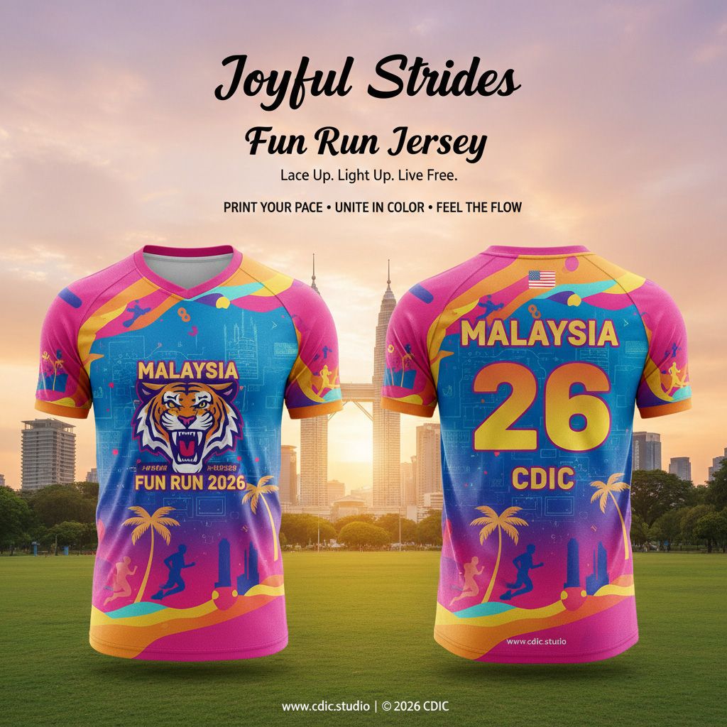 Fun Run Jersey Design Service – Custom Marathon & Charity Event Sportswear Design 14-24 | CDIC.Studio