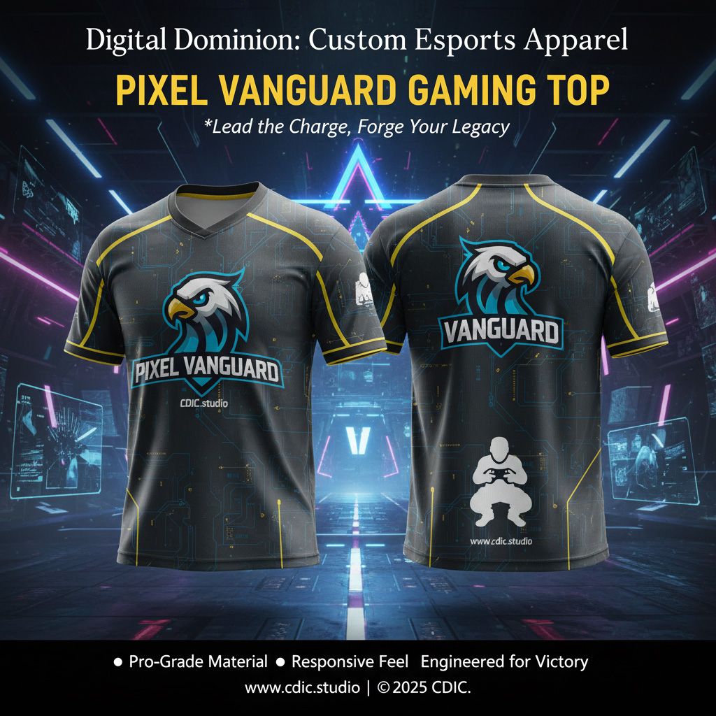 Custom Gaming & Esports Jersey Design Service – Pro Team Apparel & Gamer Streetwear Design 01-08 | CDIC.Studio