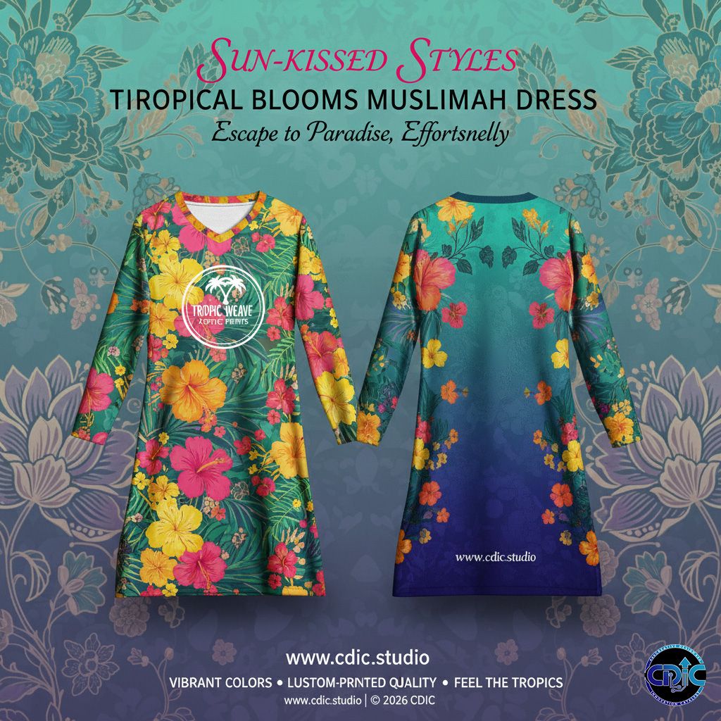 Malaysia Muslimah Jersey Design Service – Custom Sportswear Design 57-64 | CDIC.Studio
