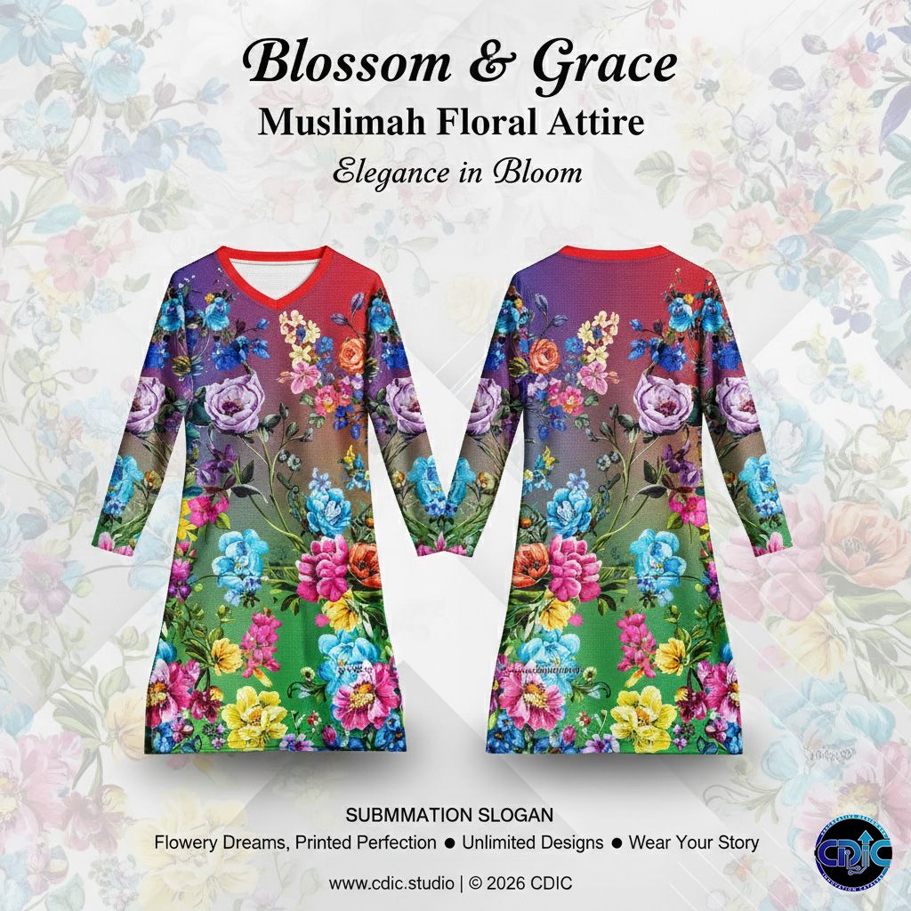 Malaysia Muslimah Jersey Design Service – Custom Sportswear Design 65-72 | CDIC.Studio