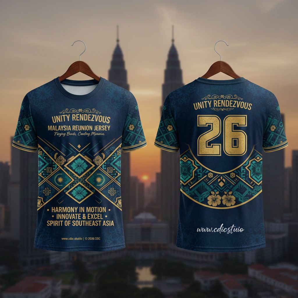 Reunion Jersey Design Service – Custom Athletic & Commemorative Sportswear Design 01-08 | CDIC.Studio