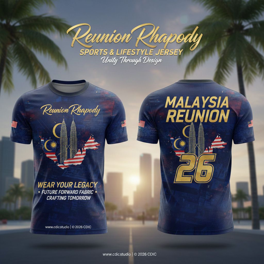 Reunion Jersey Design Service – Custom Athletic & Commemorative Sportswear Design 17-24 | CDIC.Studio