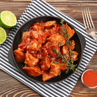 Chicken Tikka Jhal Fry