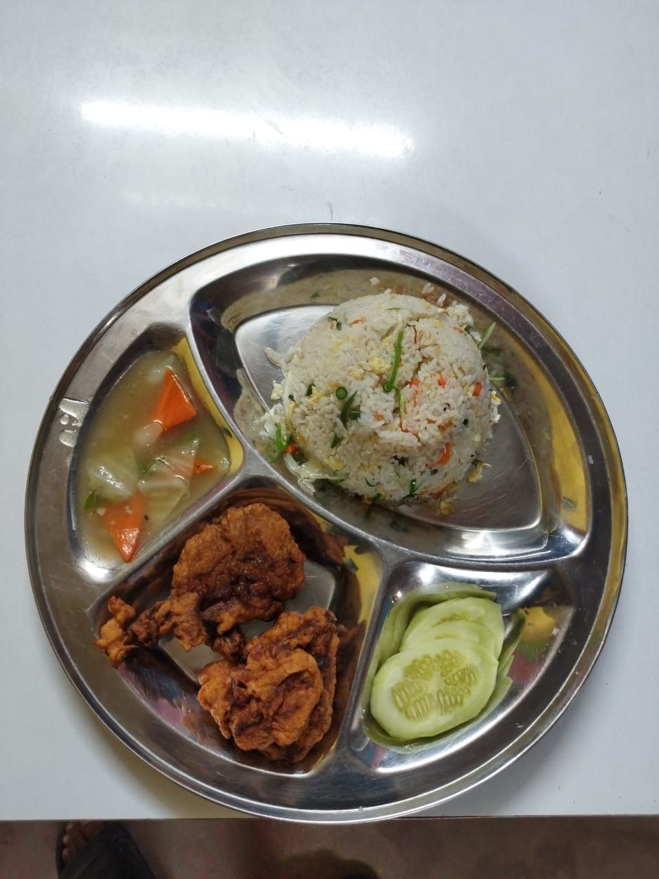 Two Thai Fried Chicken With Chinese Fried Rice & Chinese Vegetable