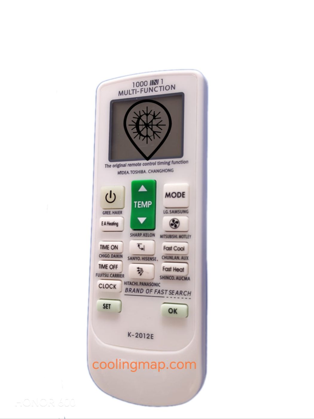 K-2012E Universal A/C Remote Control China
