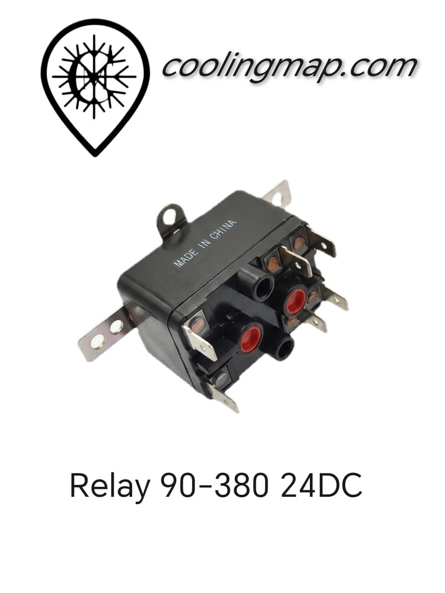 Fan Relay 90-380 Coil 24VDC 50/60Hz 6PIN 250-277vAC 18a