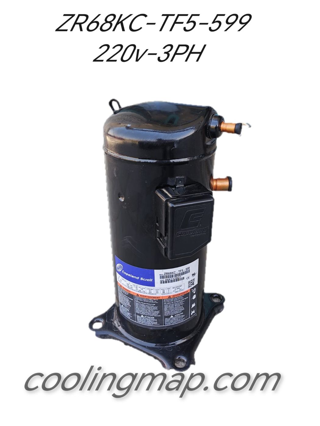 Scroll Compressor ZR68KC-TF5-599, 220v-3PH.