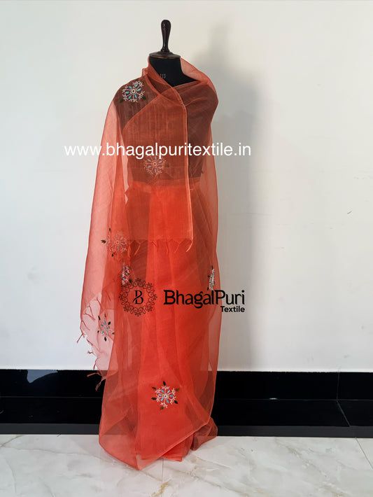 Pearl Mist Organza Saree