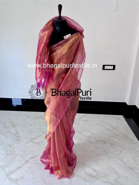 TissueRose Tissue Silk Saree With Running Blouse Pcs 1 m