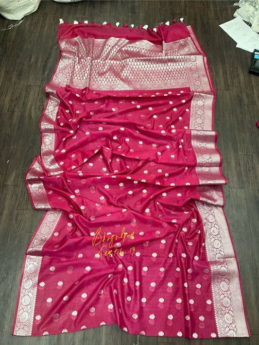 Banarasi Soft Silk Saree Rani