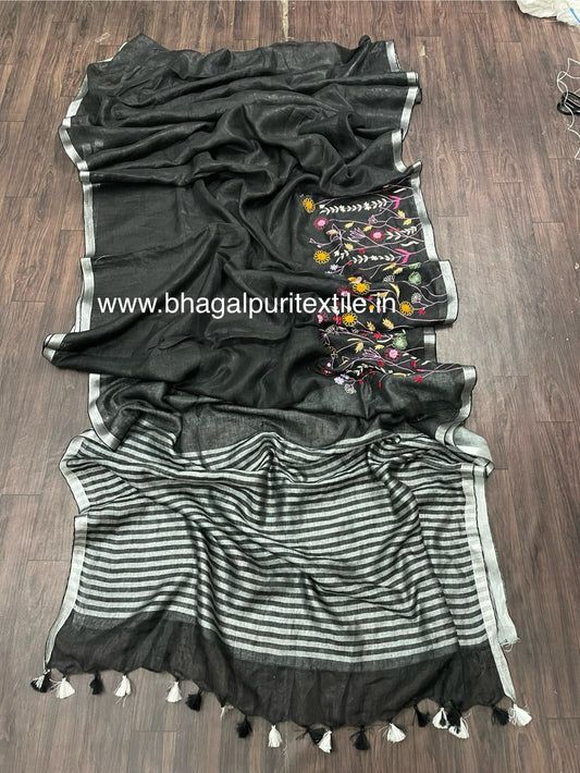 Kala Heritage Linen Saree