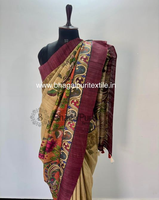 RangLeela – Tussar Ghicha Digital Print Saree