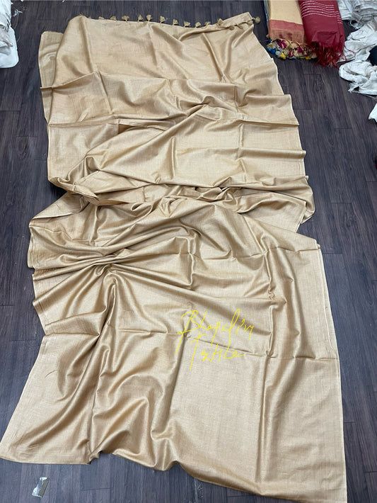 Pure Tussar Munga Silk Saree