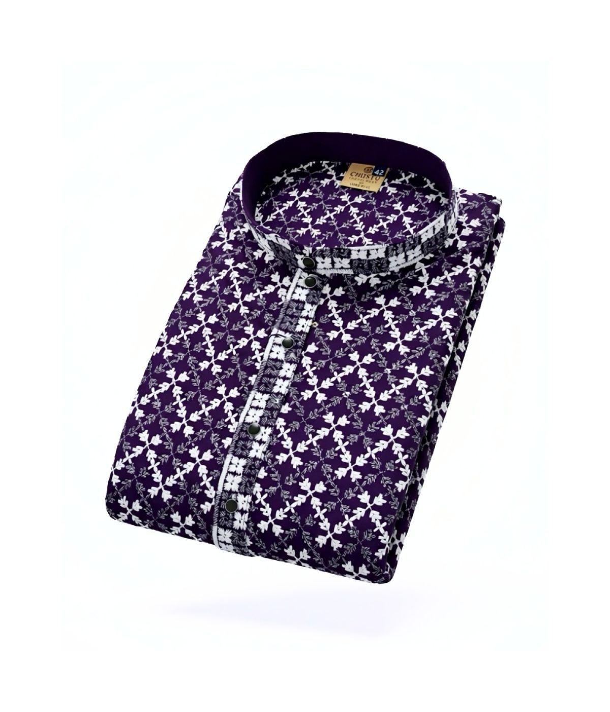 Chicken Curry Embroidered Cotton Kurta for Men's