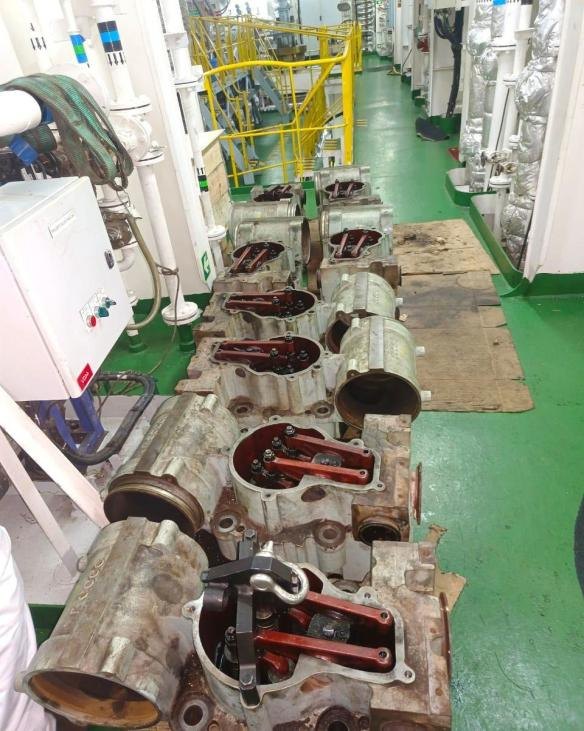 Engine overhaul work