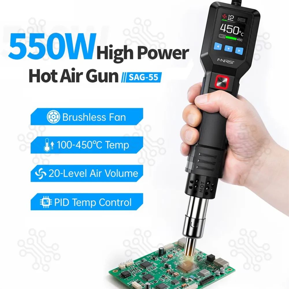 FNIRSI SAG 55 Intelligent 550W Hot Air Gun
