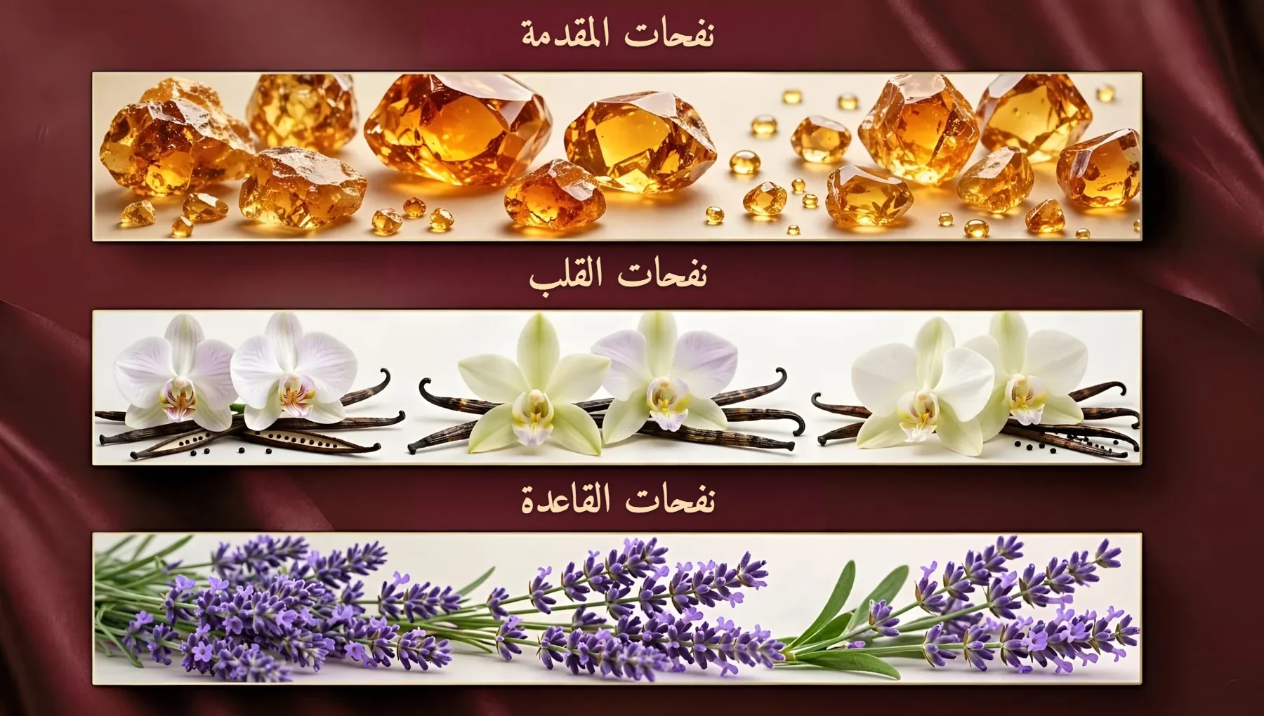 نفحات المقدمة والقلب والقاعدة في عطر سنتيفاي
