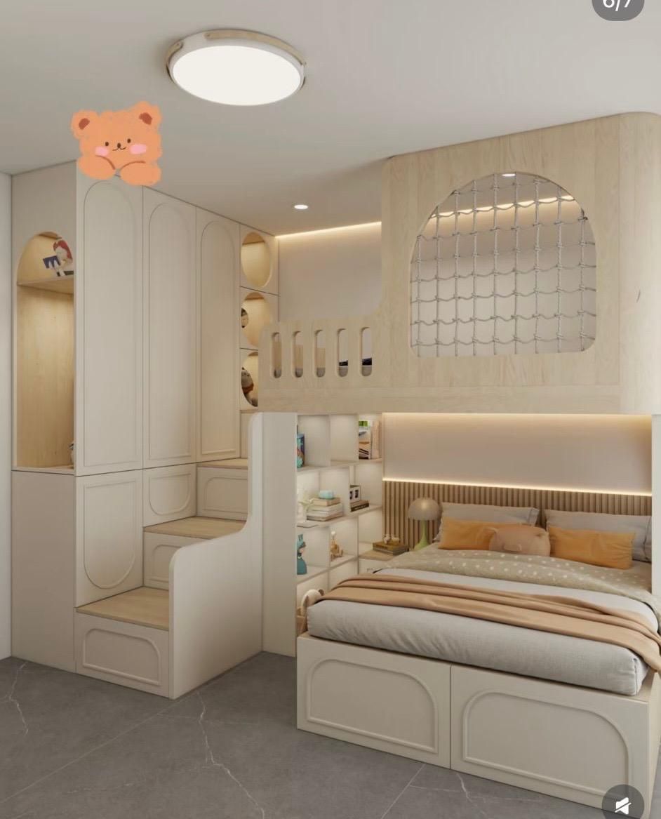 Custom Kids' Bunk Bed – Design 8