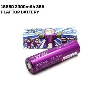 EFEST 18650 3000mAh 35A FLAT TOP BATTERY