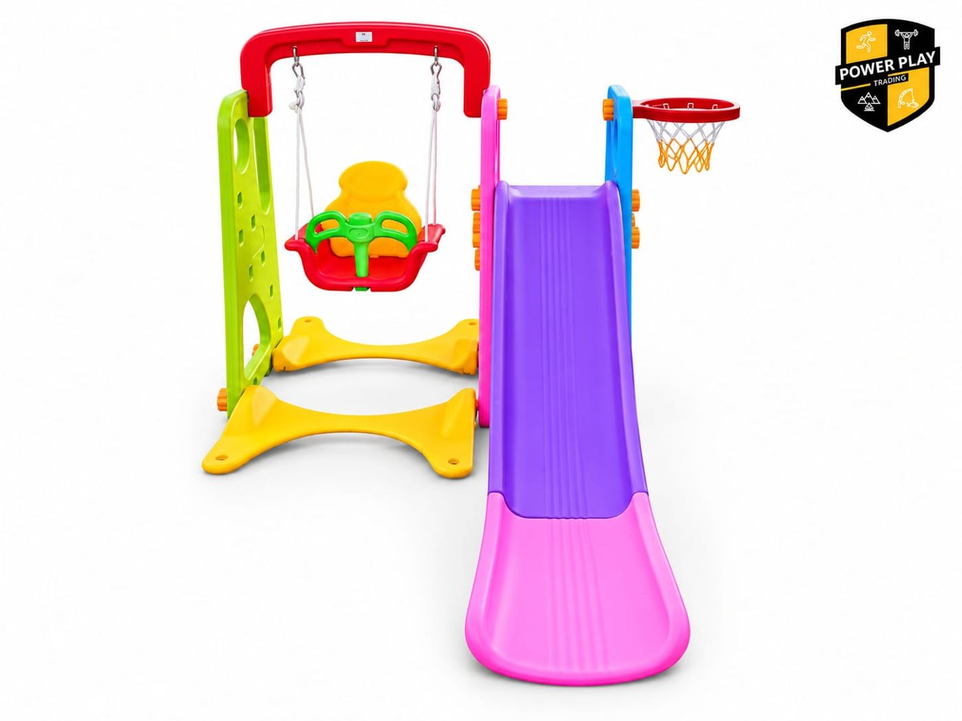 Kiddy Swing Sliding with Basketball