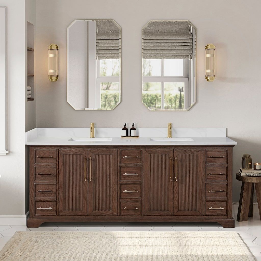 Tokyo Bath Vanity with Quartz Stone Top without Mirror