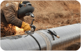 Pipeline Welder Down Hill